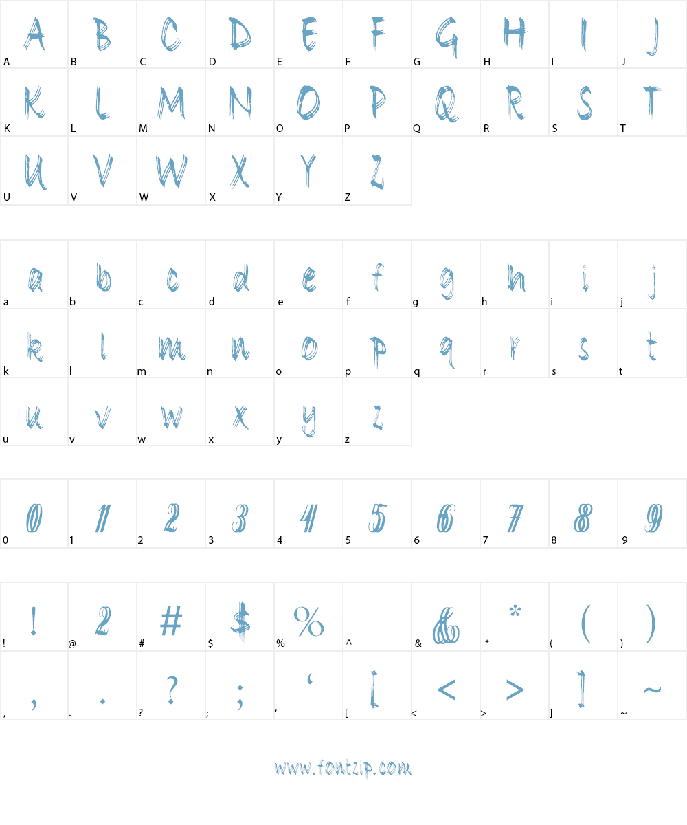 DOUBLE letter Font Character